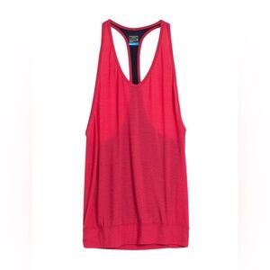 NWT Icebreaker Wool Nomi Racerback pink Tank hiking climbing running camping
